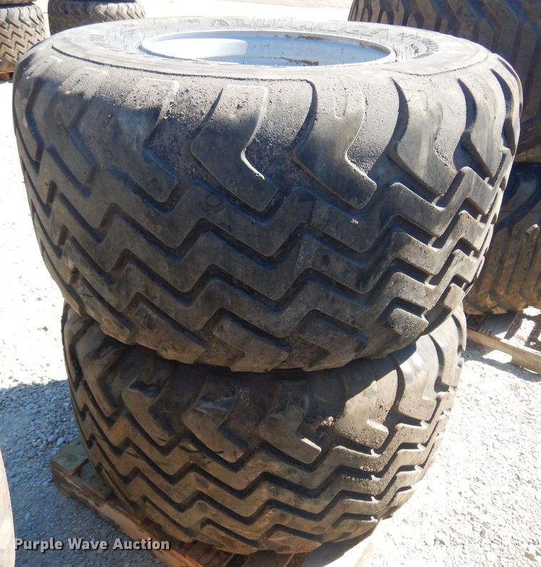 image for item LT9654 (2) Alliance 620/50R22.5 tires and wheels