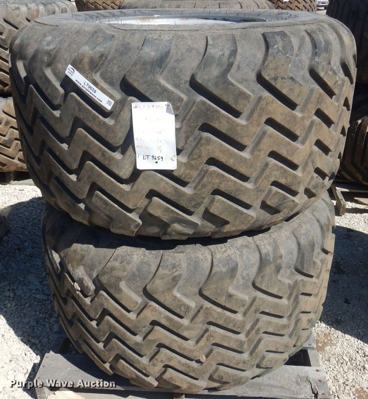 image for item LT9659 (2) Alliance 620/50R22.5 tires and wheels