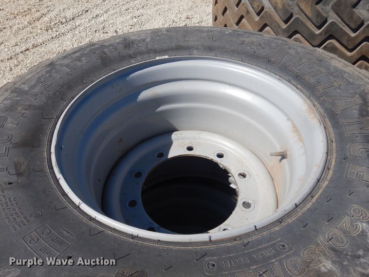 image for item LT9659 (2) Alliance 620/50R22.5 tires and wheels