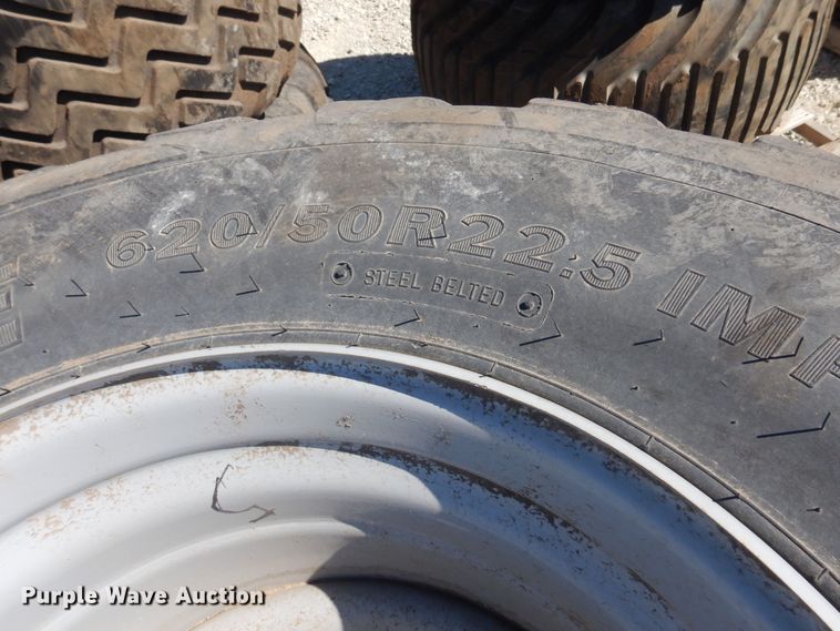 image for item LT9659 (2) Alliance 620/50R22.5 tires and wheels