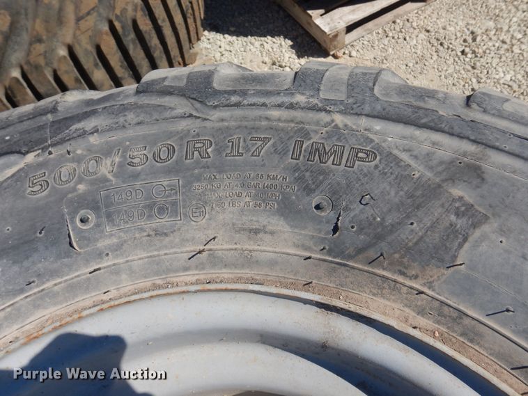 image for item LT9660 (2) Alliance 500/50R17 tires and wheels