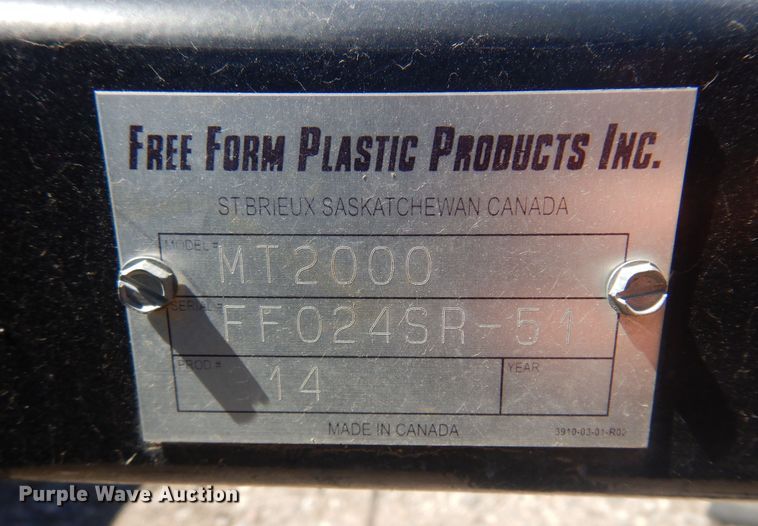 image for item LT9669 Free Form MT2000  canola roller