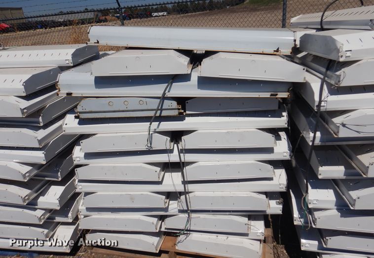image for item LT9672 Approximately 150 fluorescent light fixtures