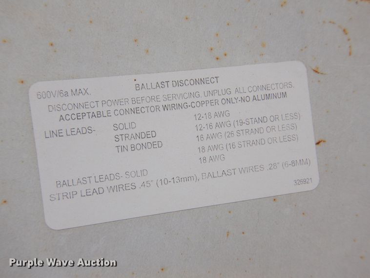 image for item LT9672 Approximately 150 fluorescent light fixtures