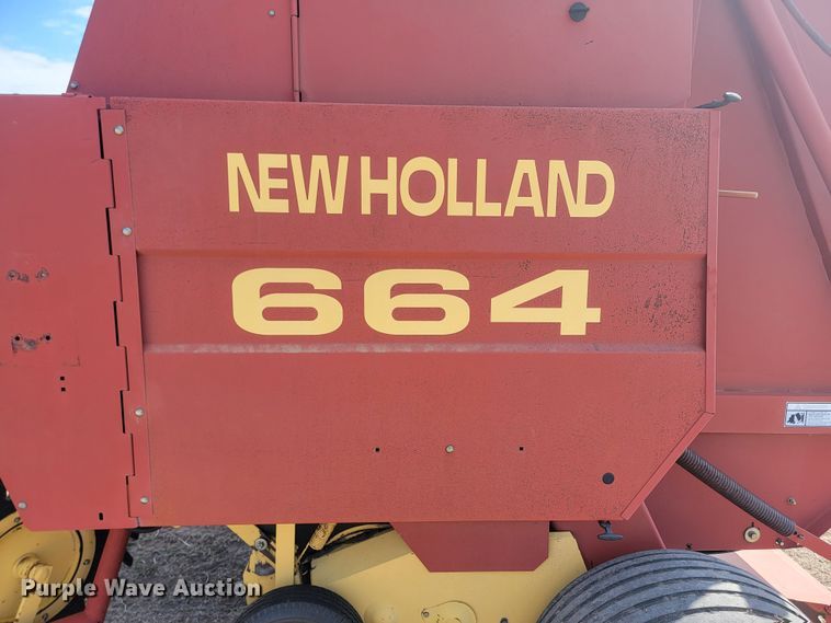 image for item LV9525 1997 New Holland 664  round baler