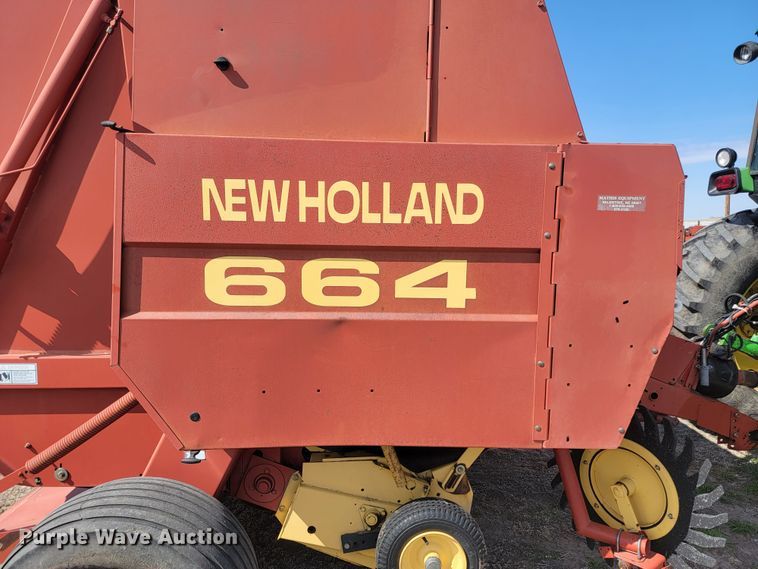 image for item LV9525 1997 New Holland 664  round baler