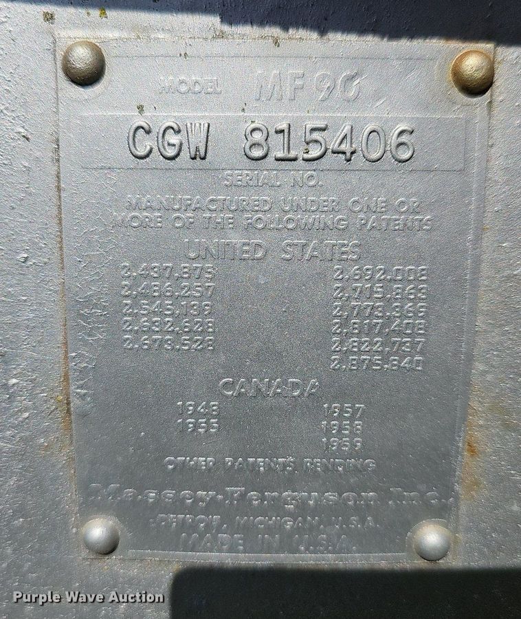 image for item MB9999 Massey Ferguson 90  tractor