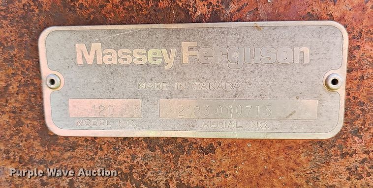 image for item MC9001 Massey Ferguson 120  small square baler