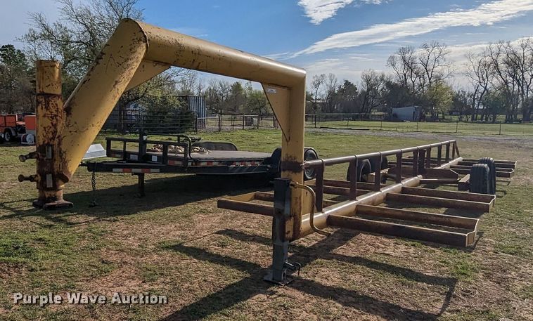 image for item MN9857 Shop built  hay bale trailer