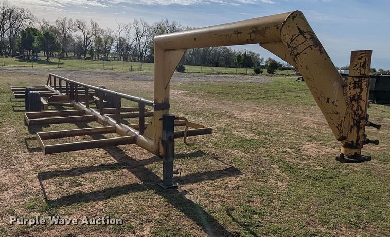 image for item MN9857 Shop built  hay bale trailer
