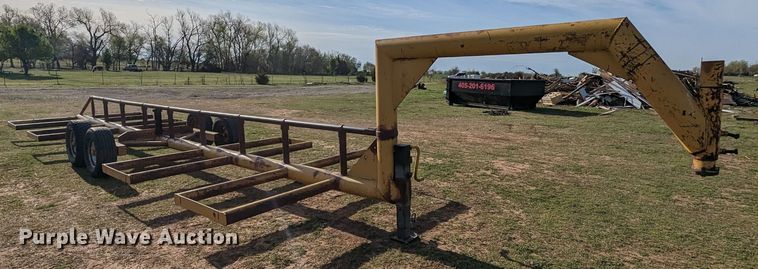 image for item MN9857 Shop built  hay bale trailer