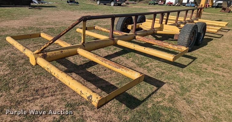 image for item MN9857 Shop built  hay bale trailer