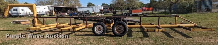 image for item MN9857 Shop built  hay bale trailer