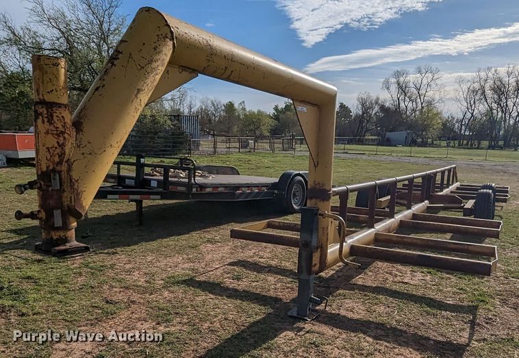 image for item MN9857 Shop built  hay bale trailer