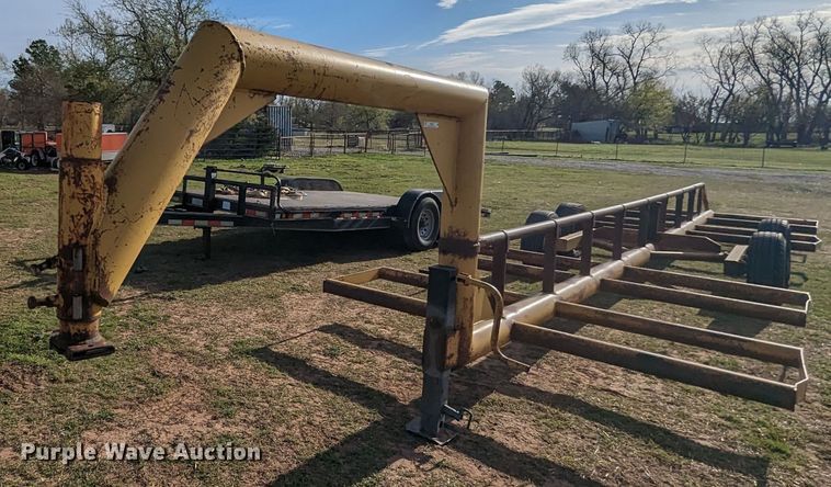 image for item MN9857 Shop built  hay bale trailer