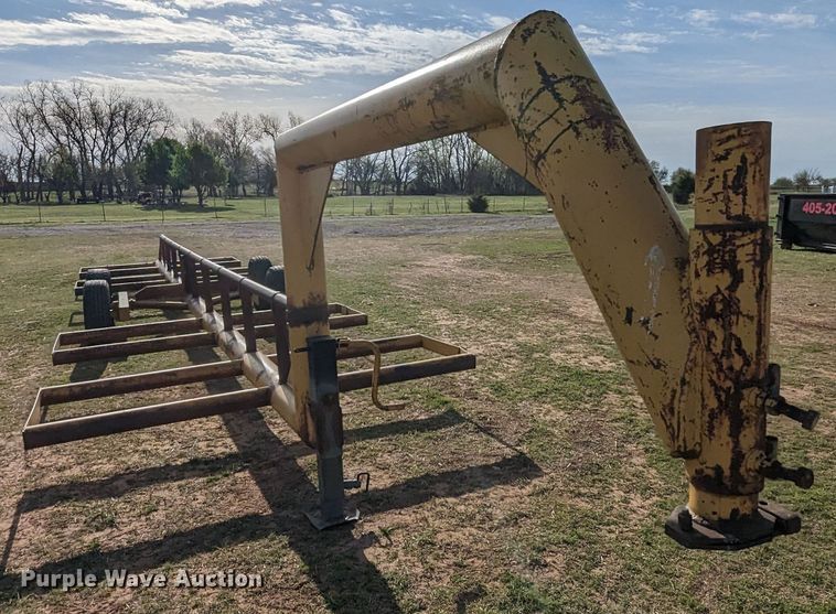 image for item MN9857 Shop built  hay bale trailer