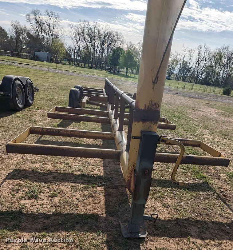 image for item MN9857 Shop built  hay bale trailer