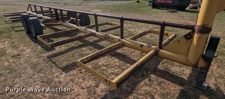 image for item MN9857 Shop built  hay bale trailer