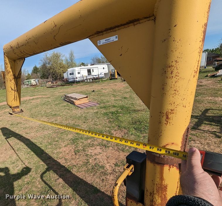 image for item MN9857 Shop built  hay bale trailer