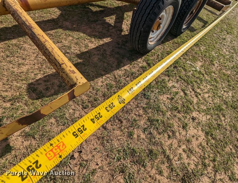 image for item MN9857 Shop built  hay bale trailer