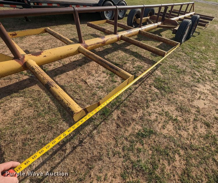 image for item MN9857 Shop built  hay bale trailer
