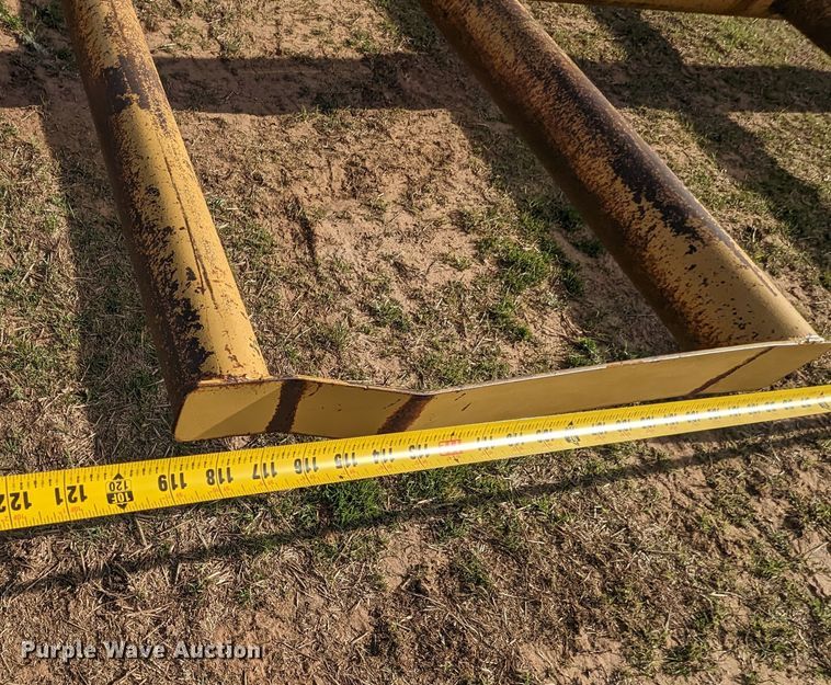 image for item MN9857 Shop built  hay bale trailer