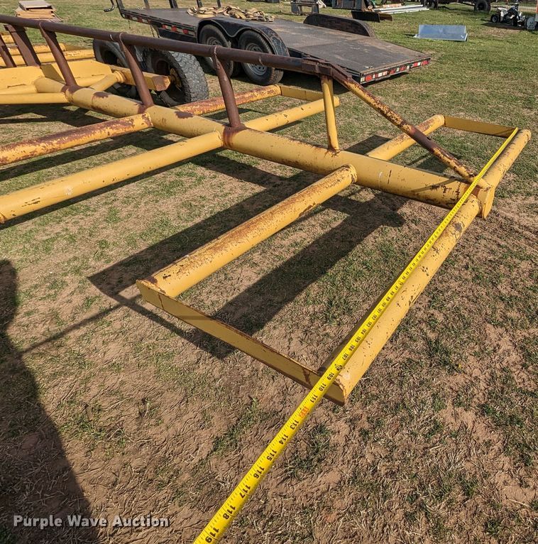 image for item MN9857 Shop built  hay bale trailer