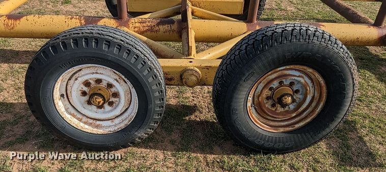 image for item MN9857 Shop built  hay bale trailer