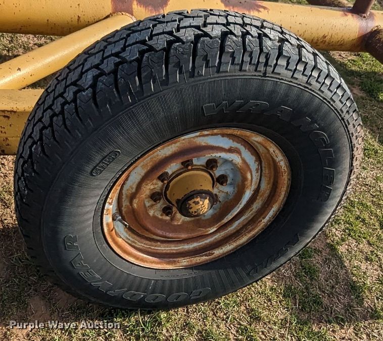 image for item MN9857 Shop built  hay bale trailer