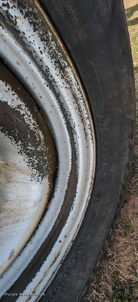 image for item MN9857 Shop built  hay bale trailer