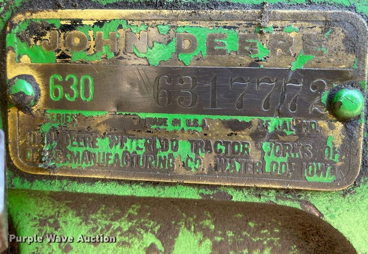 image for item MS9568 John Deere 630  tractor