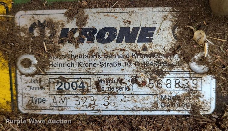 image for item MX9725 2004 Krone AM323S  disc mower