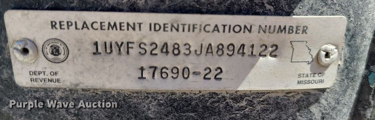 image for item DC6144 1988 Utility  flatbed trailer