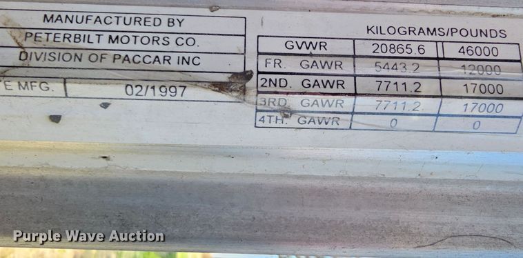 image for item DK1739 1997 Peterbilt 378  semi truck