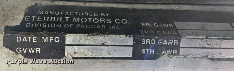 image for item DK1740 1983 Peterbilt 359  semi truck