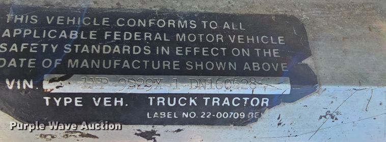 image for item DK1740 1983 Peterbilt 359  semi truck