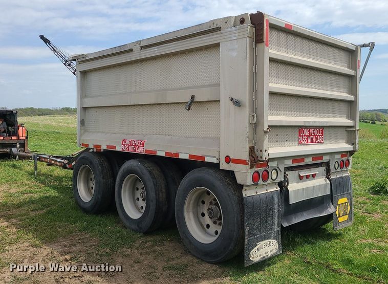 image for item DM4866 1994 Corn Husker  end dump pup trailer