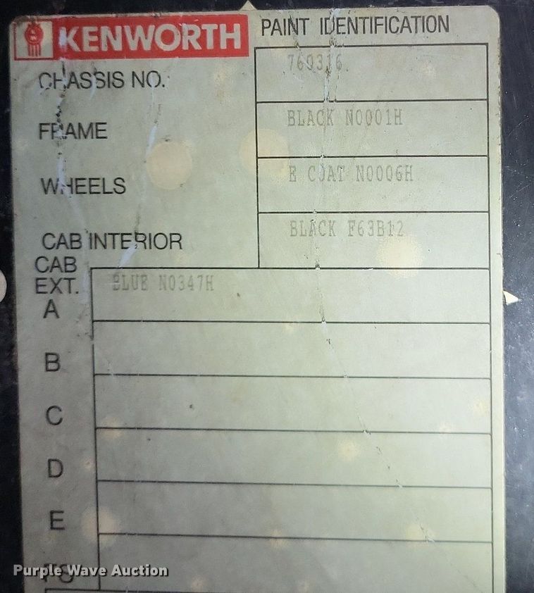 image for item DO3643 1998 Kenworth T800  semi truck