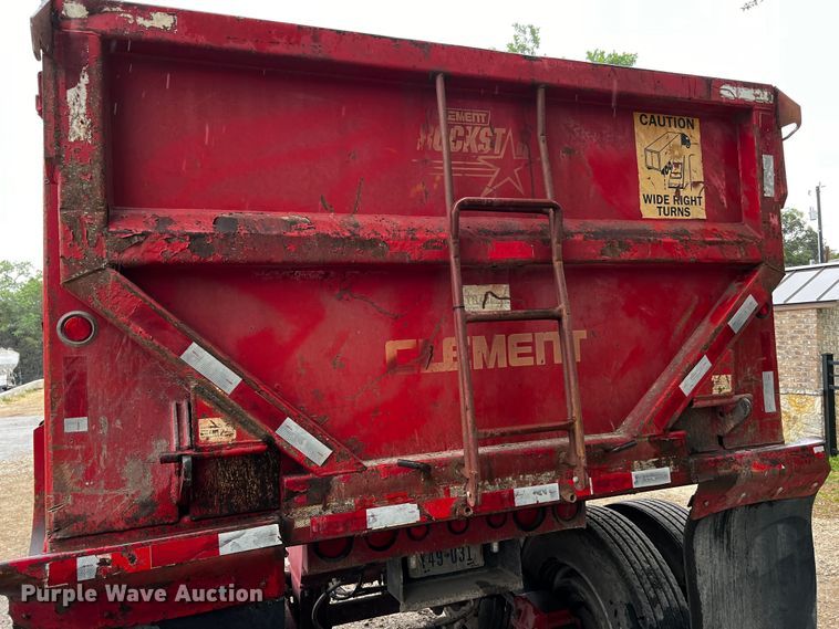 image for item DQ2033 1999 Clement RKHL3226  end dump trailer