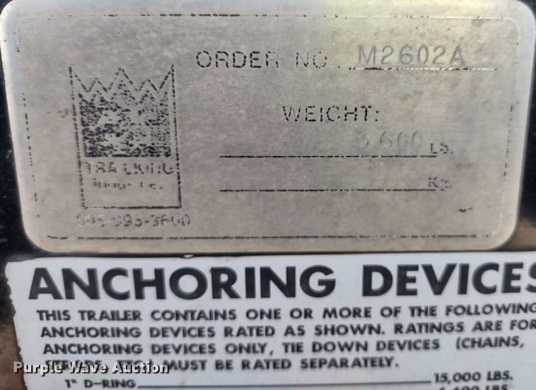 image for item DR8168 2014 Trail King TK110HDG-533  lowboy equipment trailer