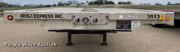 image for item HN9855 2012 Transcraft Benson AF53102-2-524  flatbed trailer