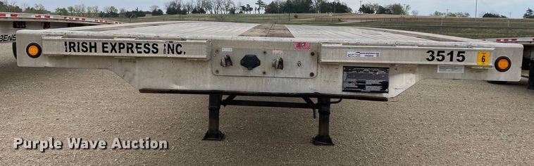 image for item HN9856 2012 Transcraft Benson AF53102-2-524  flatbed trailer