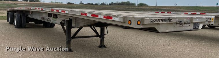 image for item HN9856 2012 Transcraft Benson AF53102-2-524  flatbed trailer