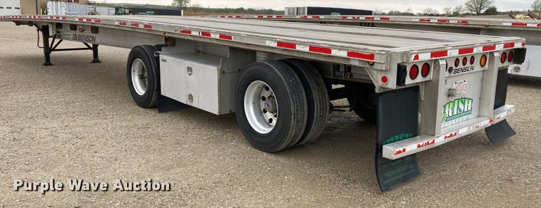 image for item HN9856 2012 Transcraft Benson AF53102-2-524  flatbed trailer