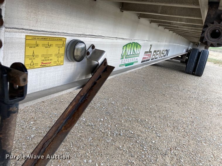 image for item HN9856 2012 Transcraft Benson AF53102-2-524  flatbed trailer