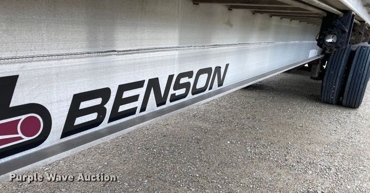 image for item HN9856 2012 Transcraft Benson AF53102-2-524  flatbed trailer
