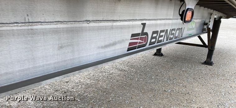 image for item HN9856 2012 Transcraft Benson AF53102-2-524  flatbed trailer