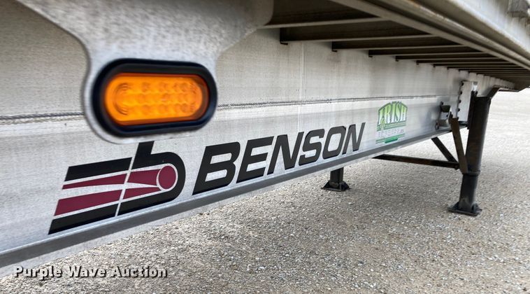 image for item HN9856 2012 Transcraft Benson AF53102-2-524  flatbed trailer