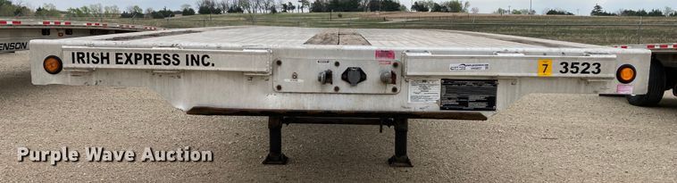 image for item HN9857 2013 Transcraft Benson AF53102-2-524  flatbed trailer