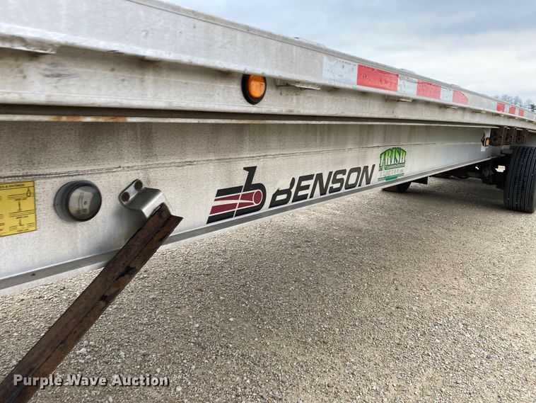 image for item HN9857 2013 Transcraft Benson AF53102-2-524  flatbed trailer